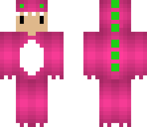 chibi pink dino boy