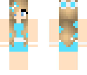 blue cute girl