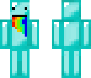 diamond block vomiting rainbows