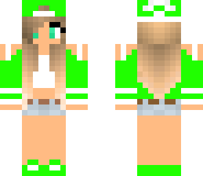 green summer girl