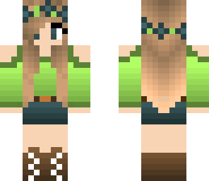 summer green girl