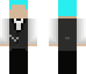 blue haired bartender