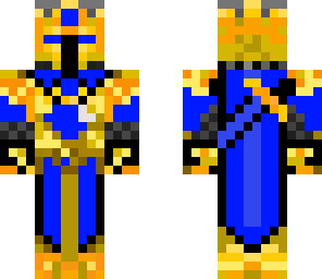 gold blue king