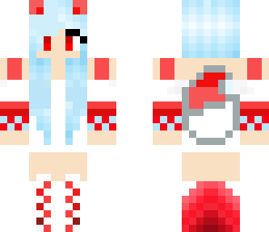 red and blue wolf girl
