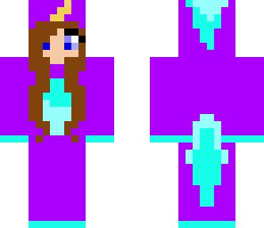 purple unicorn girl