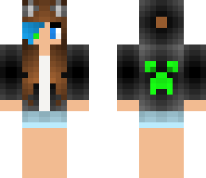 cute wolf creeper girl