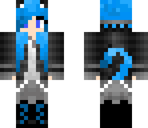 cat girl blue