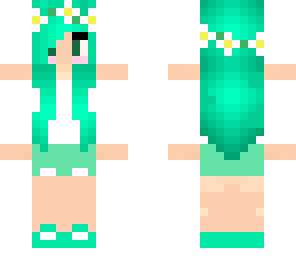 green hair girl