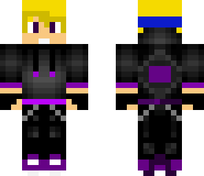 chilled boy in purple