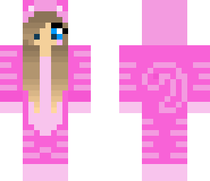 cute pink tiger girl