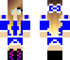blue cheerleader