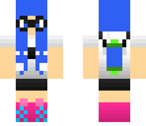 blue team splatoon girl