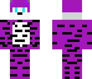 happy magical tiger purple