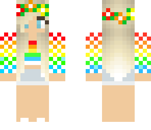rainbow sweater girl