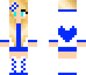 cute blue girl
