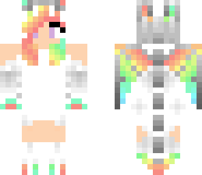 rainbow dragon girl short hair