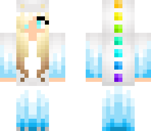 blue flame dinosaur girl