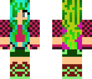 streaked hair girl