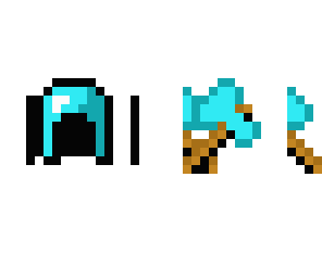 helmet and axe