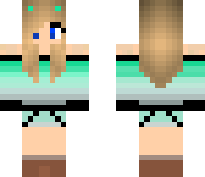 cute mint green polar bear