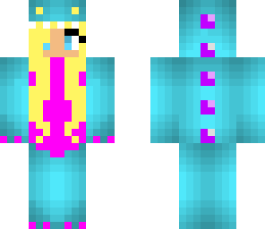 blonde blue dino cute