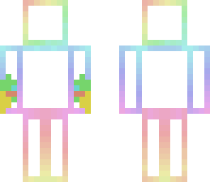 rainbow pastel with paint on hands