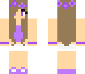 purple flower girl