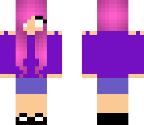 cute herobrine in jumper girl