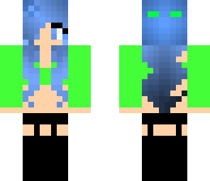 hot blue ombre hair teacher