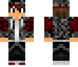 red and grey camo boy