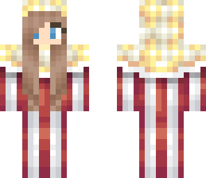 cute popcorn girl