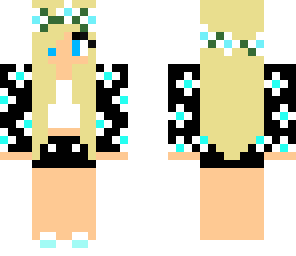 teal and black girl