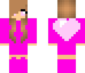 pink heart girl