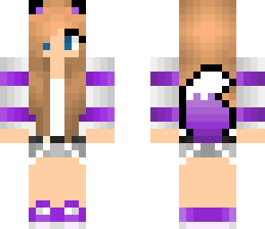 cute purple girl