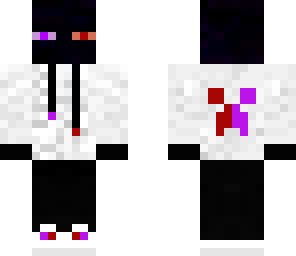 purple and red ender man
