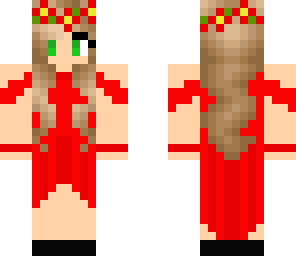 red wedding dress