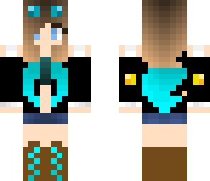 diamond minecart girl diamond hair