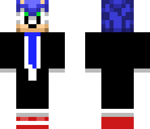 sonic the hedgehog in a suit