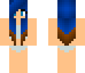 blue staind hair beach girl