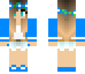 cute girl heaven blue