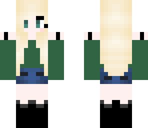green cat girl