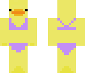 purple bikini duck