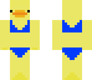 blue bikini duck