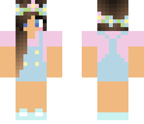 spring flower crown girl