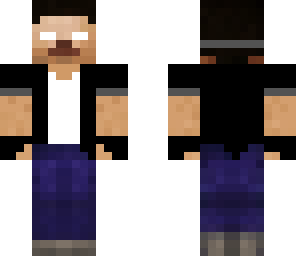 black and grey herobrine