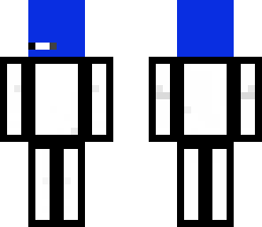 blue headed white cube gamer