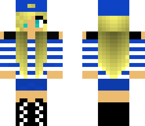 cool blue party girl