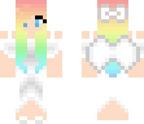 rainbow hair angel