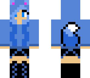 adorable blue fox girl