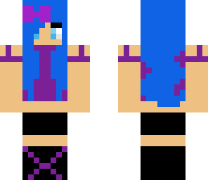 purple headphones girl